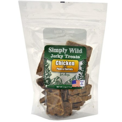 Simply Wild USA Jerky Treats - Chicken with Peas & Carrots (4 oz)