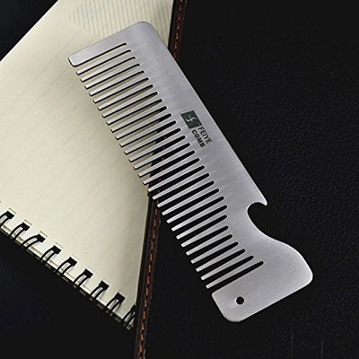 Creative 304 stainless steel comb anti-static green comb