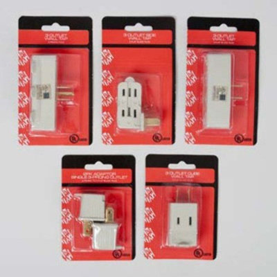 DD Wall Adapters - 5 Styles(pack Of 180)