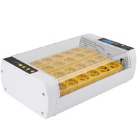 24 Fully Egg Incubator, Estink Automatic Hatcher Auto-Turning Temperature Control for Chicken, Goose, Birds Duck Eggs