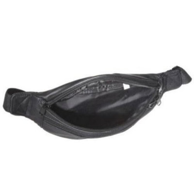 Amerileather Top-grain Cowhide Leather Belted Waist Pack