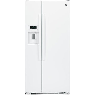 GE GSE23GGKWW 22.5 Cu. Ft. White Side-By-Side Refrigerator - Energy Star