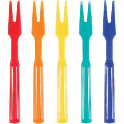 Creative Converting Assorted Color Cocktail Forks 360 Ct