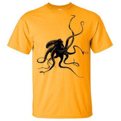 Molly Eckler Octopus SILHOUETTE T-SHIRT Ocean Sea Life Science Animal Aquarium