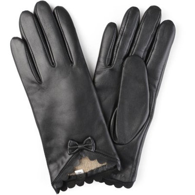 Brinley Co. Womens Wool Lined Fashion Leather Sheepskin Driving Gloves