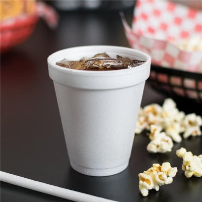 Dart 6J6 CPC 6 oz Space Saver Foam Cups - White Case of 1000