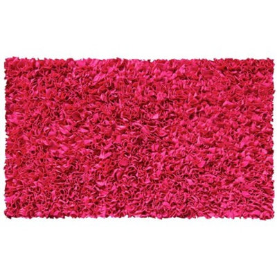 The Rug Market Shaggy Raggy Raspberry Size 22