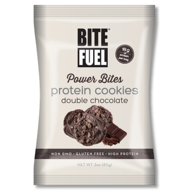 Bite Fuel Llc Bite Fuel, Power Bites, Double Chocolate Protein Cookies, 3 Oz