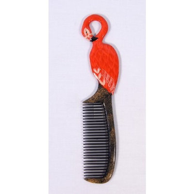 Handpainted Flamingo Bird Comb