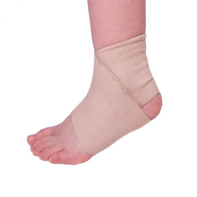 BraceAbility Kids Elastic Ankle Support | Youth Foot Sleeve Wrap & Arch Support Strap for Child Ankle Instability, Athletic Protection, Gymnastics, Soccer (Medium)