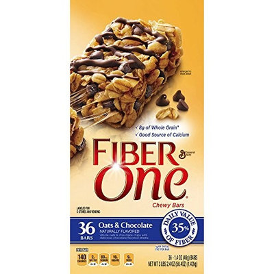 Fiber One Oats & Chocolate Chewy Bars, 36 ct. (pack of 2)