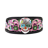 Sugar Skull Embroidered Women Headband Stretch, Hair Accessories, Hair Jewelry