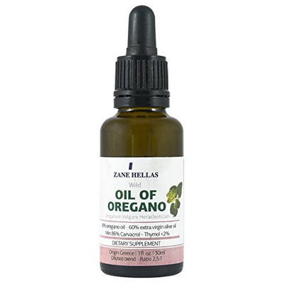 SUPER 40. OREGANO OIL .EXTRA STRENGTH. 1oz.-30ml. Pure Greek Oregano Oil. 40% Oregano Oil - 60% Extra Virgin Olive Oil. Provides Carvacrol per Serving 51,6 mg