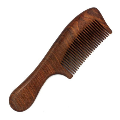 Wood Hair Comb/Large Wooden Comb/No Static Hair Comb/Real Wood Comb-Made of A Whole Piece of Green Sandalwood