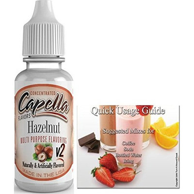 Capella Flavor Drops Concentrated & Quick Start Guide Bundle (Hazelnut V2, 13ml)
