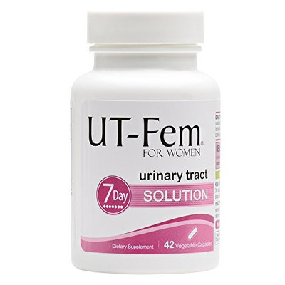 UT-Fem UTI Solution – Urinary Tract Infection 7-Day Cleanse – For Bladder & Urinary Tract Health – contains D-Mannose & even more proven ingredients - 42 Capsules (1 Bottle)