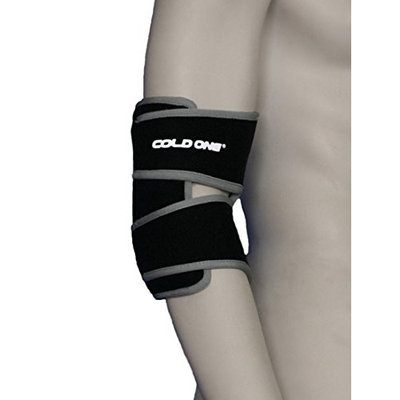 Elbow Ice Pack Soft Brace + Compression for Tennis Elbow Pain relief, Cold Therapy 360º Ice Wrap, Universal Size, Stop Elbow Pain Fast, Elbow Icing Recommended by Ortho MDs as Safe and Effective. USA