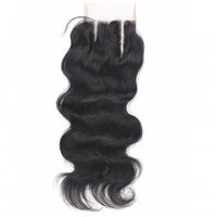 Beata Hair 130% Density Brazilian Body Wave Lace Closure 3 Part 100% Virgin Human Hair Closure with Bleached Knots (10inch)