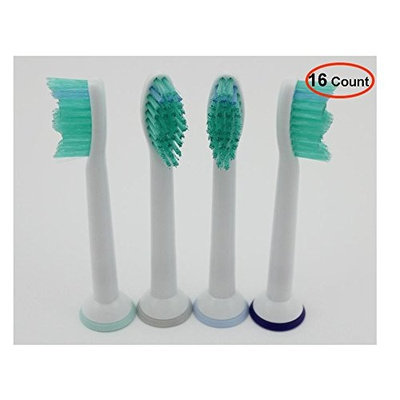 16 iHealthia SoniCare Brush Heads Replacement for Philips Sonicare Toothbrush Heads ProResults HX6013, Fit Sonicare DiamondClean Flexcare HealthyWhite Plaque Control Gum Health
