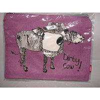 Casey Rogers Cosmetic Case - Dirty Cow!