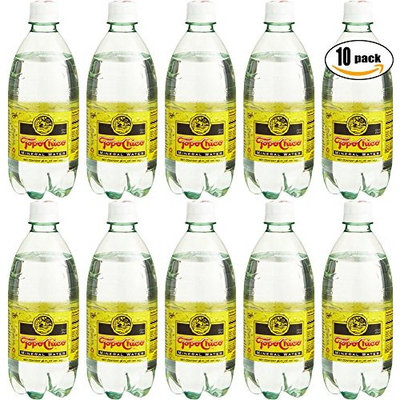 Topo Chico Mineral Water, 20 Oz Plastic Bottle (Pack of 10, Total of 200 Oz)
