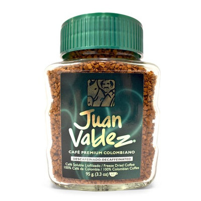 Juan Valdez Instant Decaffeinated Freeze Dried Coffee, 3.3oz Jar