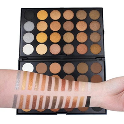48 Color Shimmer Eyeshadow Powder ,YOYORI Shimmer Charming Loose Sparkly Pearlescent Sparkly Professional Vegan Nudes Warm Natural Bronze Smoky Eye Shadows Palette