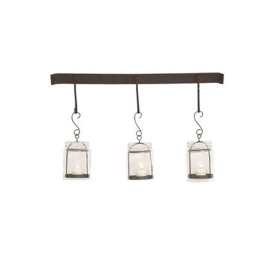 Uma Metal Glass Wall Candle Votive 24w, 15