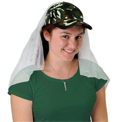 Camo Cap w/Veil (Pack of 12)