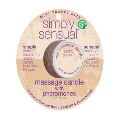 Simply Sensual® Natural Soy Massage Candles with Pheromones