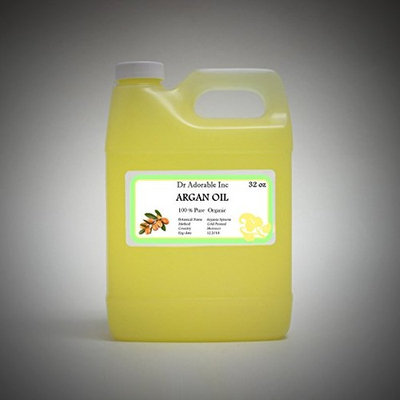 Dr. Adorable - 100% Pure Argan Oil Organic Cold Pressed Natural Hair Skin-32 oz