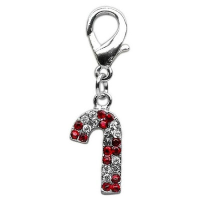 Holiday lobster claw charms / zipper pulls Candy Cane .