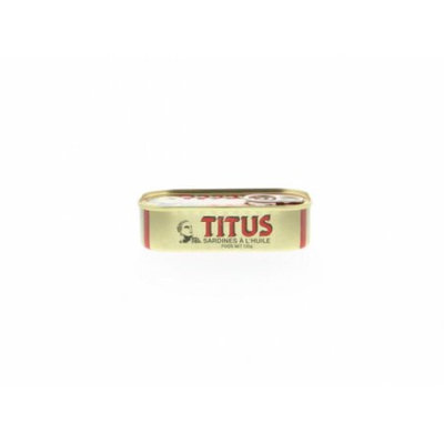 TITUS Sardines in Oil - Sardinas en Aceite 125 g (Pack of 24)