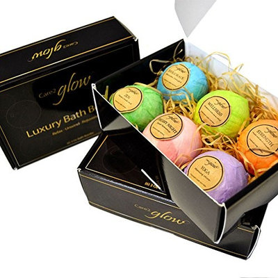 Bath Bombs – Gift set - For women, men and kids – Lush bath bombs – With surprise – Six unique luxury scents – made with our special mold – Relax, unwind and rejuvenate - with 30 day guarantee