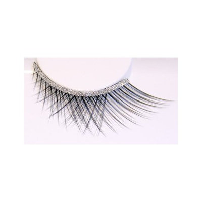 Zinkcolor Silver Glittery Band False Synthetic Eyelashes D101 Dance Halloween