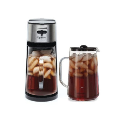 Capresso Iced Tea Maker with 80oz Glass Carafe and Glass Ice Tea Pitcher