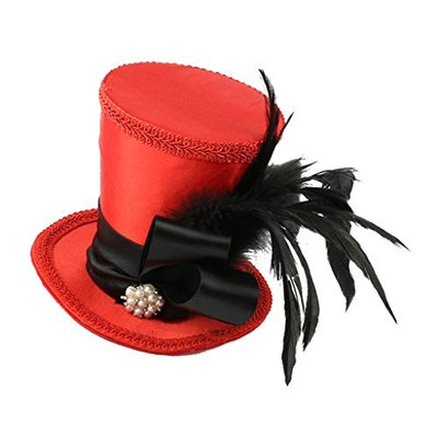 Homyl Wedding Church Party Mini Top Hat Heradband 20s Gatsby Fascinator Headpiece