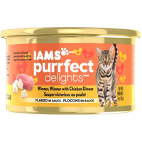 Iams Purrfect Delicacies Chicken Flake Canned Cat Food, 3 Ounce (Case of 24)