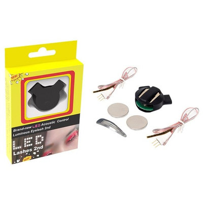 Nibito LED Eyelashes Eyelid False Eyelashes For Fashion Icon Saloon Pub Club Bar Party