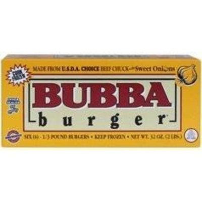 BUBBA BURGER BEEF CHUCK PATTIES SWEET ONION 32 OZ BOX PACK OF 2