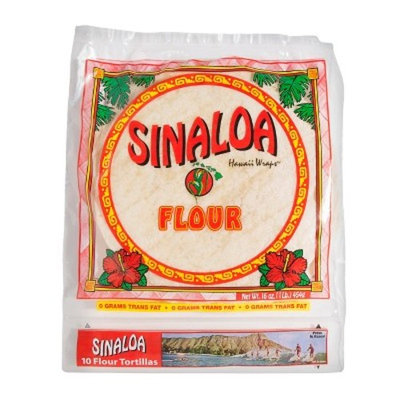 Sinaloa Hawaii Wraps Flour Tortillas 16 oz
