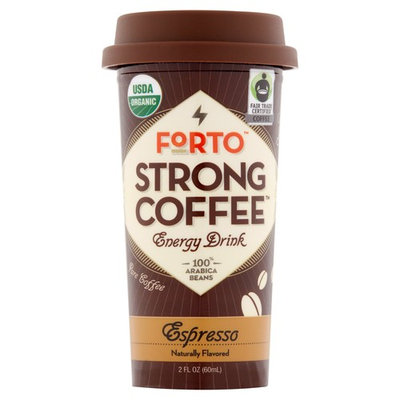 Forto Strong Coffee Espresso Energy Drink, 2 fl oz, 36 pack
