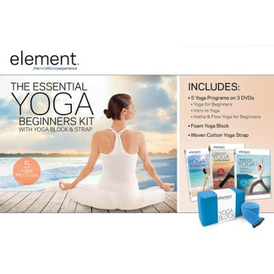 Element Fitness Element: Stretch, Release and Restore Yoga Kit with Massage Roller Balls DVD/VUDU Kit