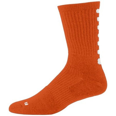 6090 Color Block Crew Sock - Youth ORANGE/WHITE 42560