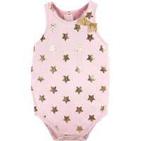 born Baby Girls' Bows and Glitter Bodysuit