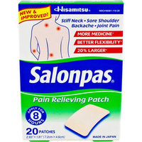Hisamitsu Pharmaceutical Co., Inc. Salonpas Pain Relieving Patches, 20 count