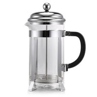 1000ml Press Coffee Tea Maker Press Stainless Steel Glass Material Pot HITC