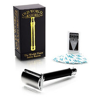 World Razors – “The Shadow” Classic DE Safety Razor & Feather Blade Pack