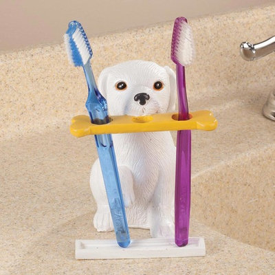 Playful Dog Toothbrush Holder by OakRidgeTM