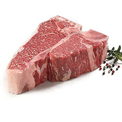 York Prime Beef - Porterhouse - Short Loin - 4 x 30 Oz. Steaks - THE BEST STEAK ON THE PLANET - CARVED FROM A WHOLE DRY AGED SHORT LOIN via Fed Ex overnight